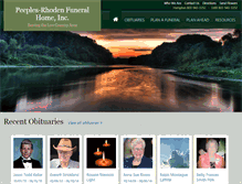 Tablet Screenshot of peeplesrhodenfuneralhome.com